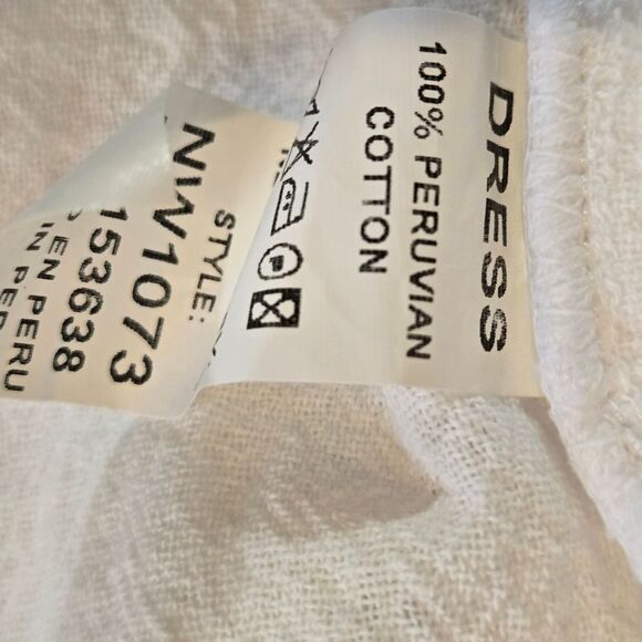 Sea Spice White And Crochet Cotton Beach Swim  Cover-Up - Picture 8 of 8